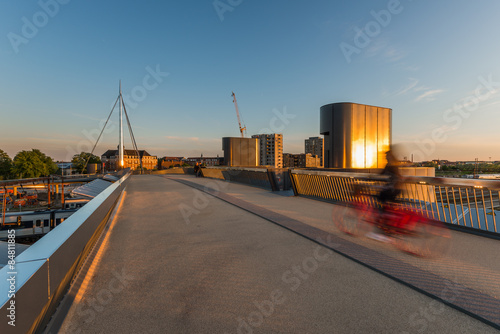 The City bridge in Odense  Denmark