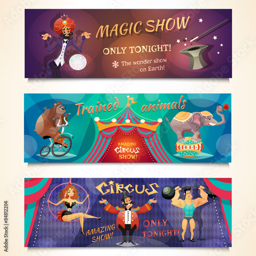 Circus Banner Set