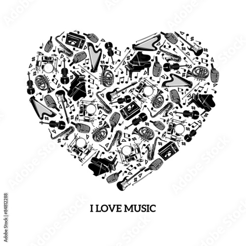 Love Music Concept