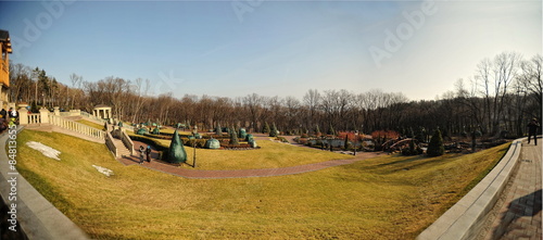 NOVI PETRIVTSI, UKRAINE - FEBRUARY 2014:  residence of ex-presid photo