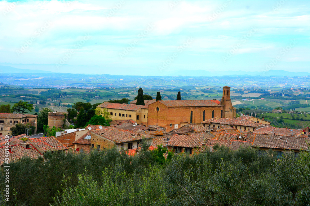 san gimignano, village médiévale en toscane