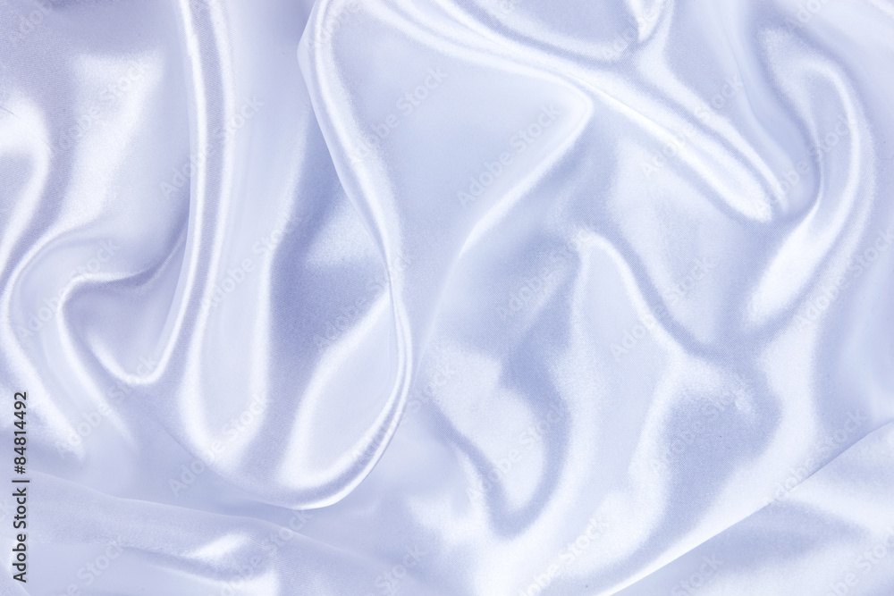 Obraz premium Białe tło jedwabiu z bliska