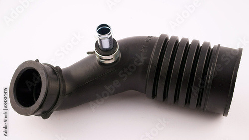 Tableau sur toile Engine intake hose isolated on white background