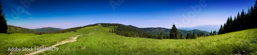 Obraz na płótnie Panoramic view of the landscape in the Tatra mountains w salonie