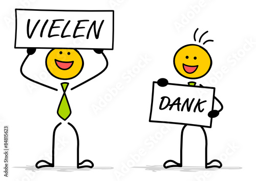 Strichmännchen Vielen Dank