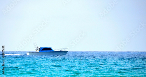 Obraz na plátně Fishing in the Gulf of Mexico on Florida Coast Beaches