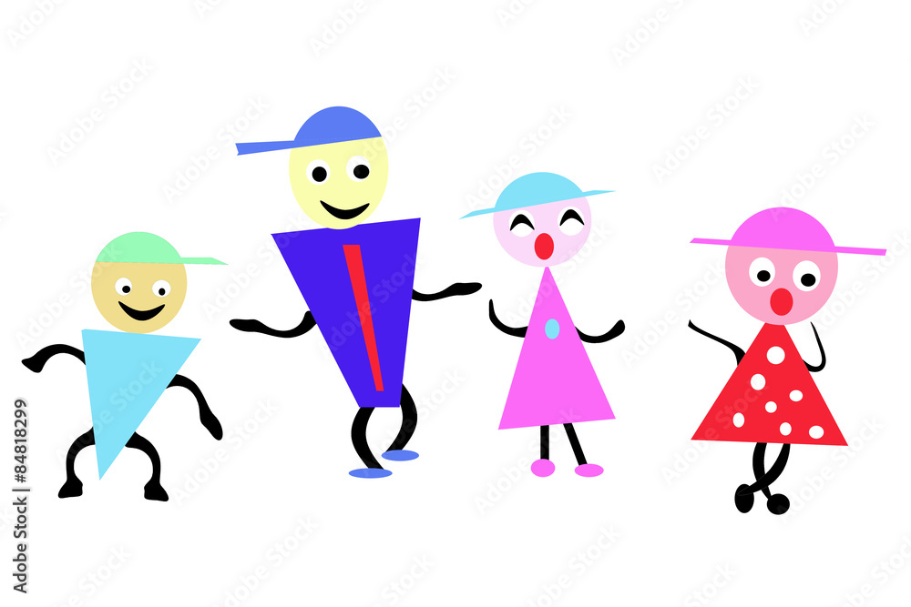 男女の子供素材stock Illustration Adobe Stock