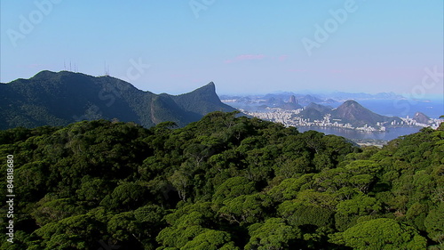 Aerial view of Rio de Janeiro from Tijuca National Park photo