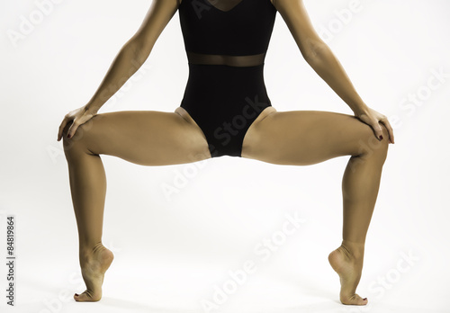 flexible-legged woman,