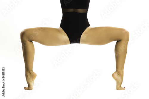 flexible-legged woman