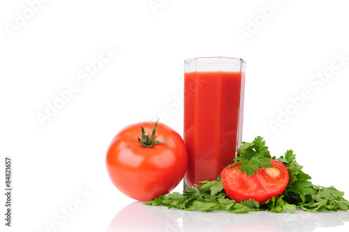 red tomato and parsley