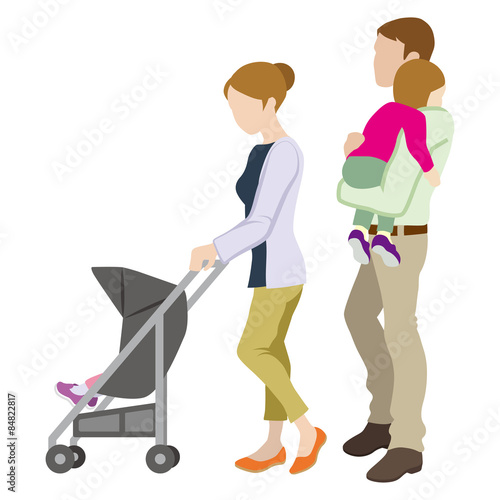 Baby Stroller Family