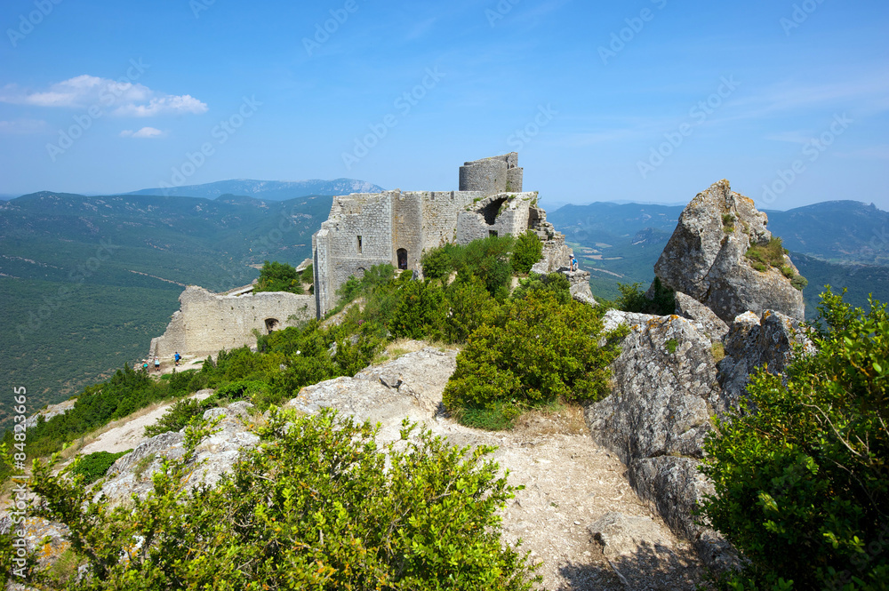 Peyrepertuse, Cathar Castle in the Aude region of France