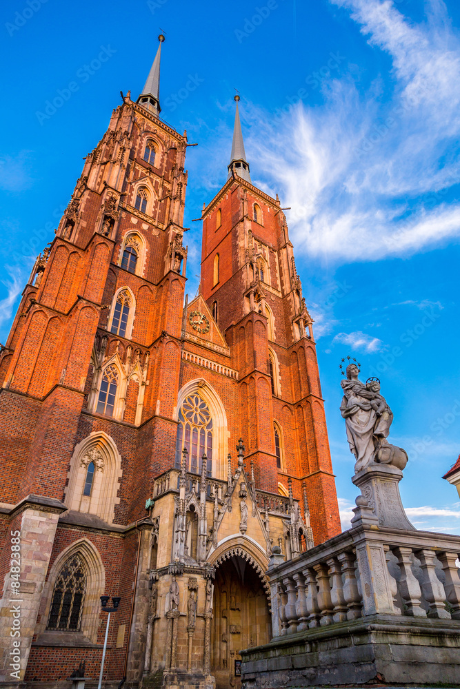Obraz premium Cathedral St. John in Wroclaw