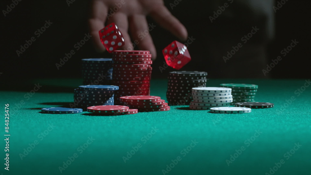 Rolling the dice in slow motion Rolling the dice in slow motion