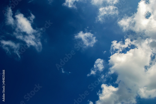 blue sky with cloud closeup background