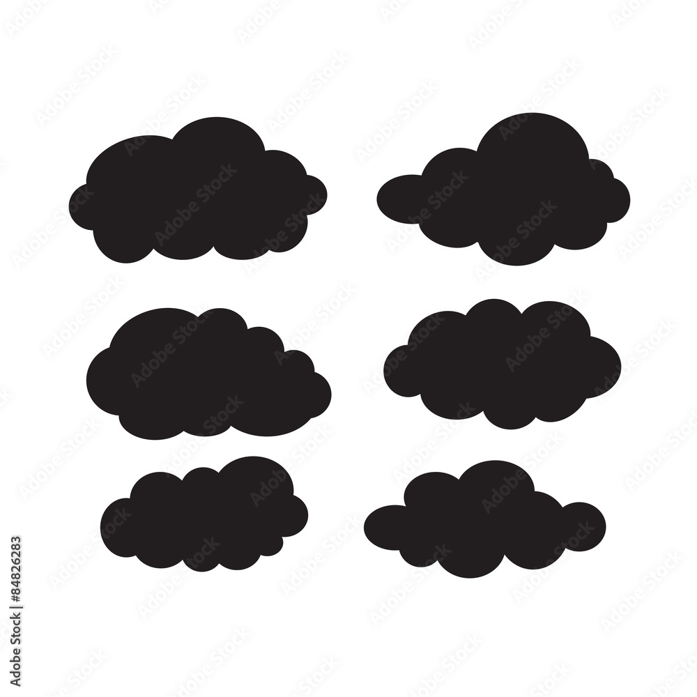 Set of clouds
Set of clouds