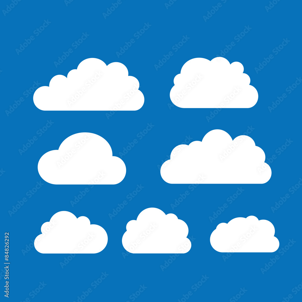 Set of clouds
Set of clouds