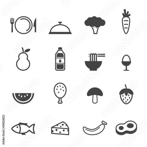 clean food icons