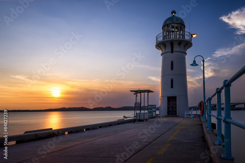 Raffles Marina Lighthouse, Singapore photo