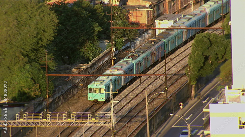 Train travels through Rio de Janeiro, Brazil Train travels through Rio de Janeiro, Brazil