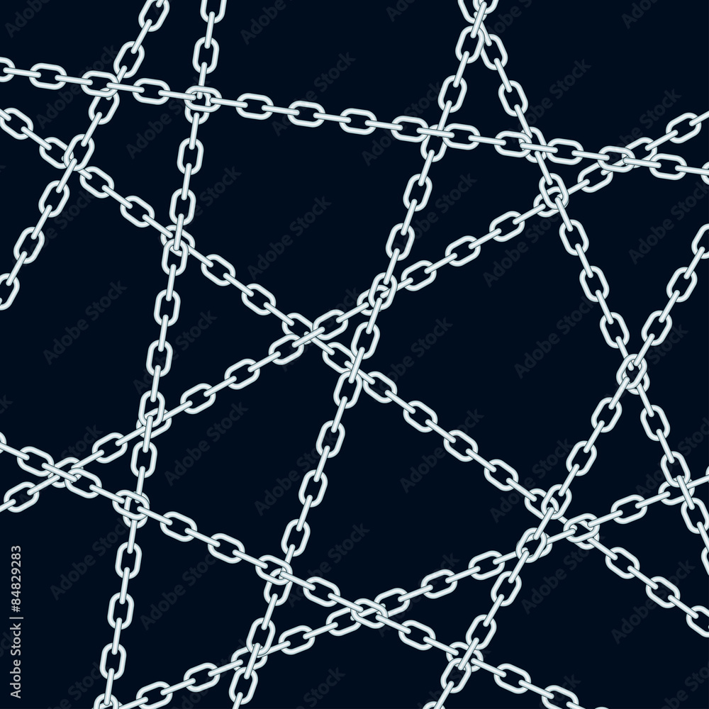 Chain pattern on black Chain pattern on black