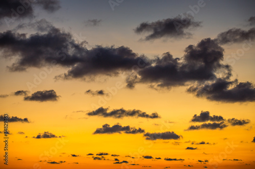 Sunset / sunrise beautiful sky with clouds © Mazur Travel