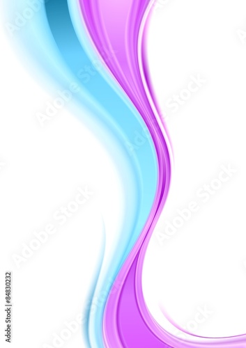 Abstract smooth waves bright background