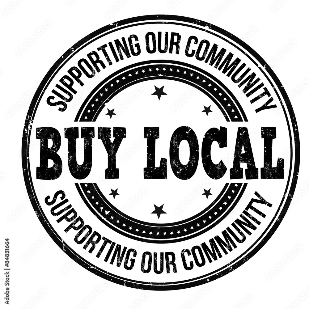 Buy local  stamp