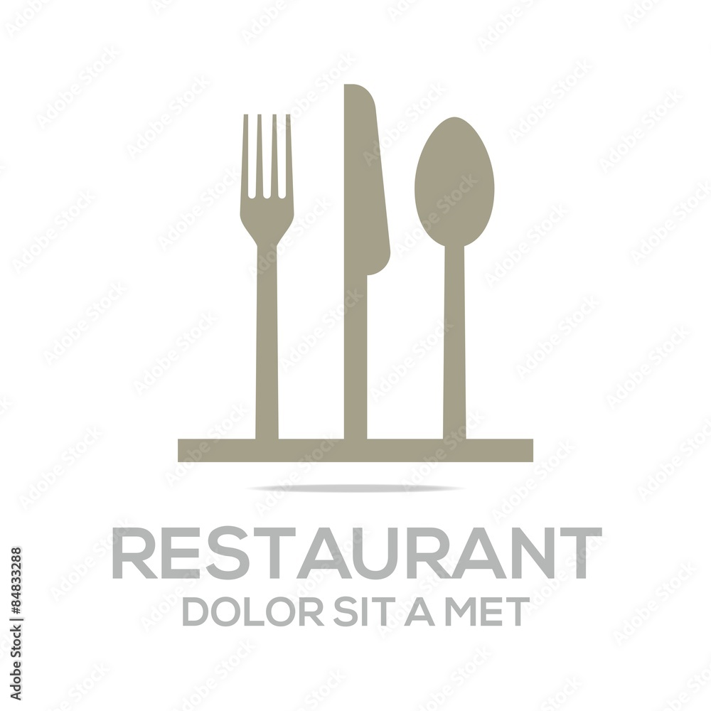 Besteck Kitchen Set Utensils Restaurant Logo Besteck Kitchen Set Utensils Restaurant Logo