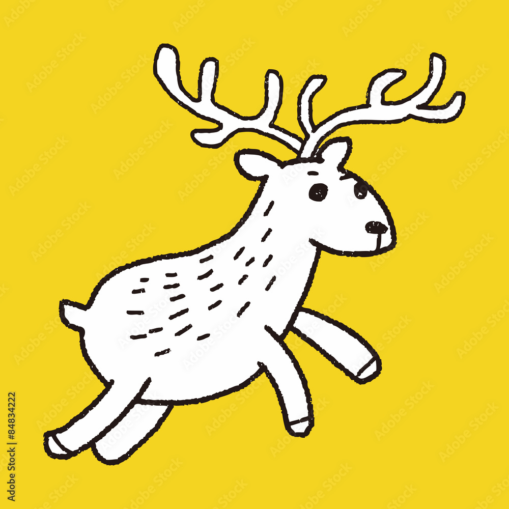 Obraz deer doodle