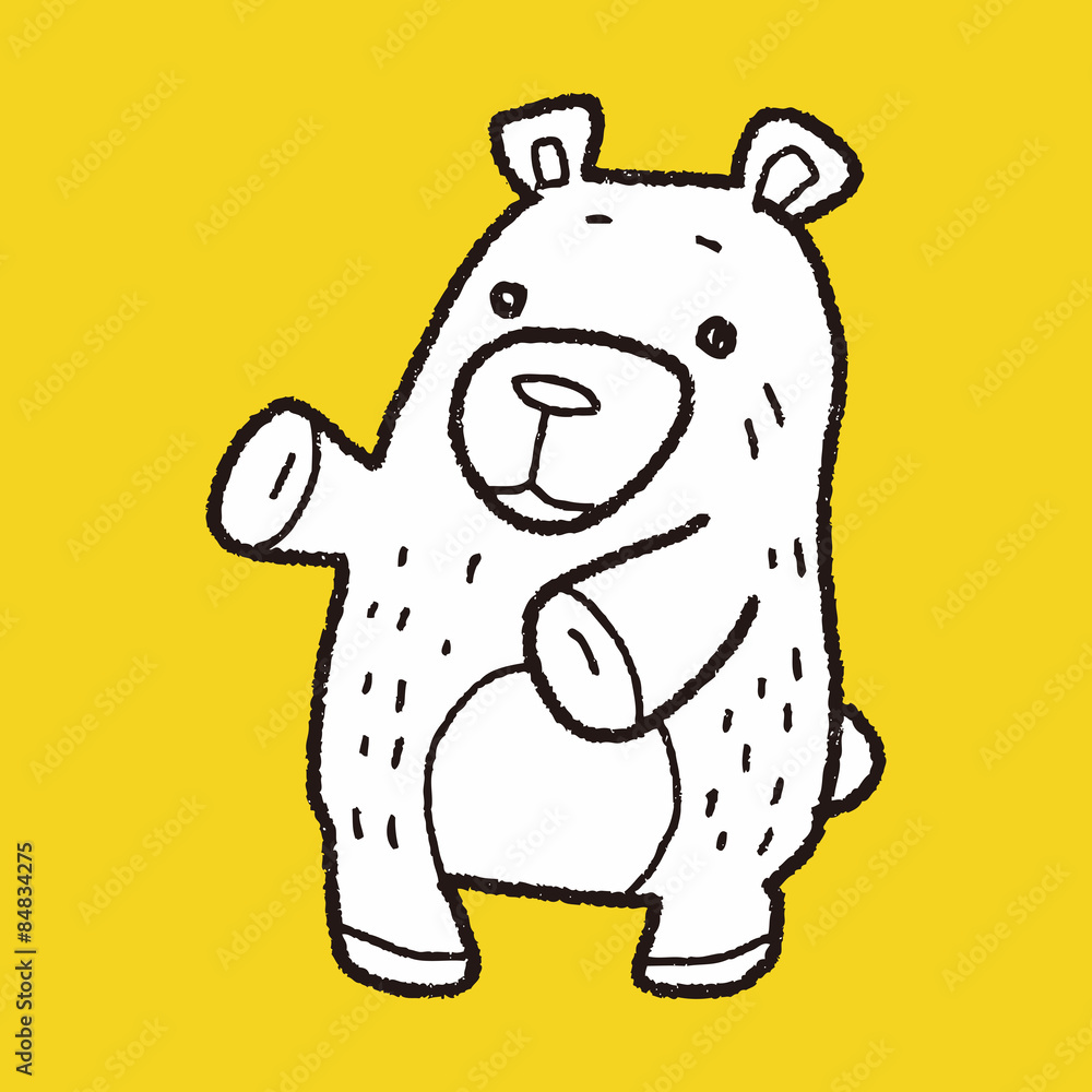 Obraz premium bear doodle