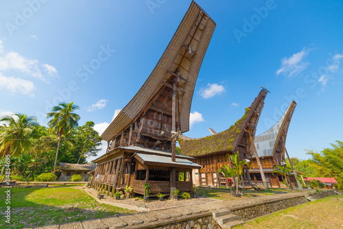 Scenic traditional village in Tana Toraja