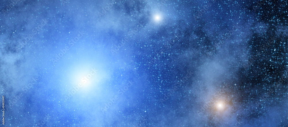 Naklejka premium Milky way stars. Digital illustration.