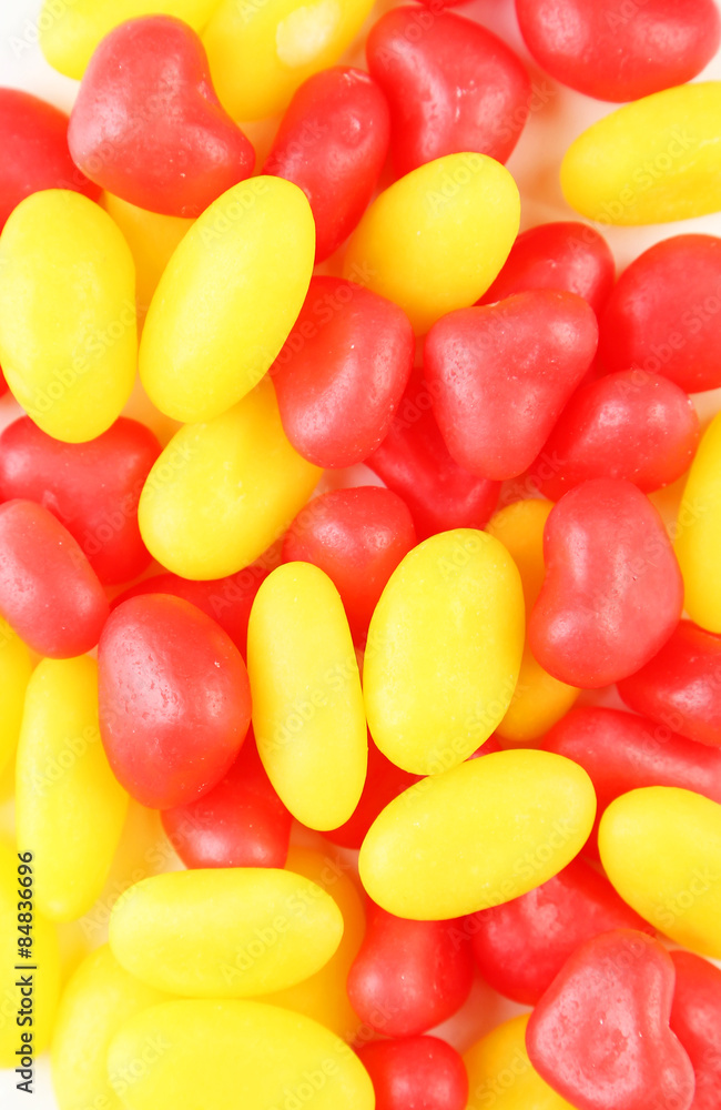 Heart candies on white background Heart candies on white background