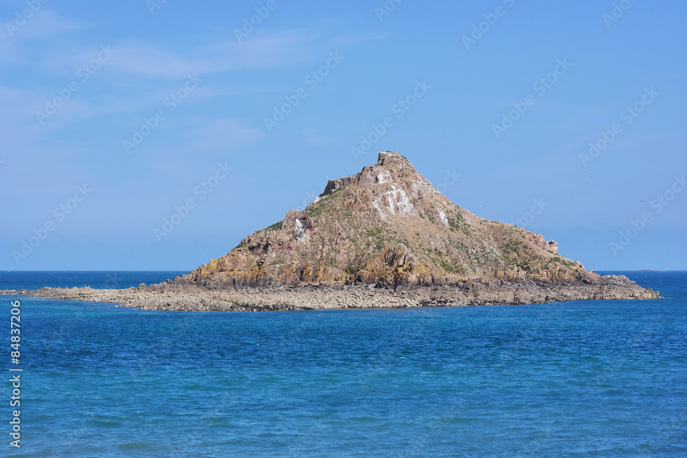 Uninhabited island off the coast of Brittany, France