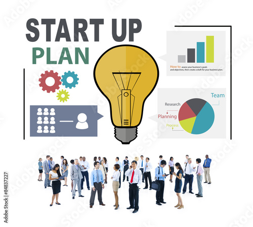 Start Up Launch Business Ideas Plan Creativity Concept