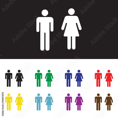 Toilet, wc, restroom sign