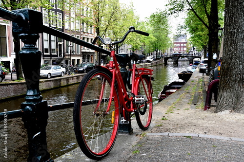 Red Bike in Amsterdam