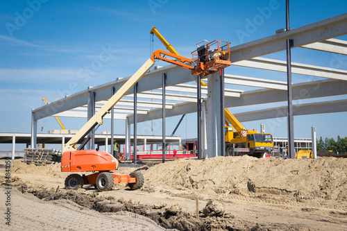 Konstfotografi Hydraulic mobile construction platform
