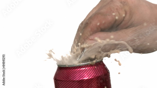 Opening soda can photo