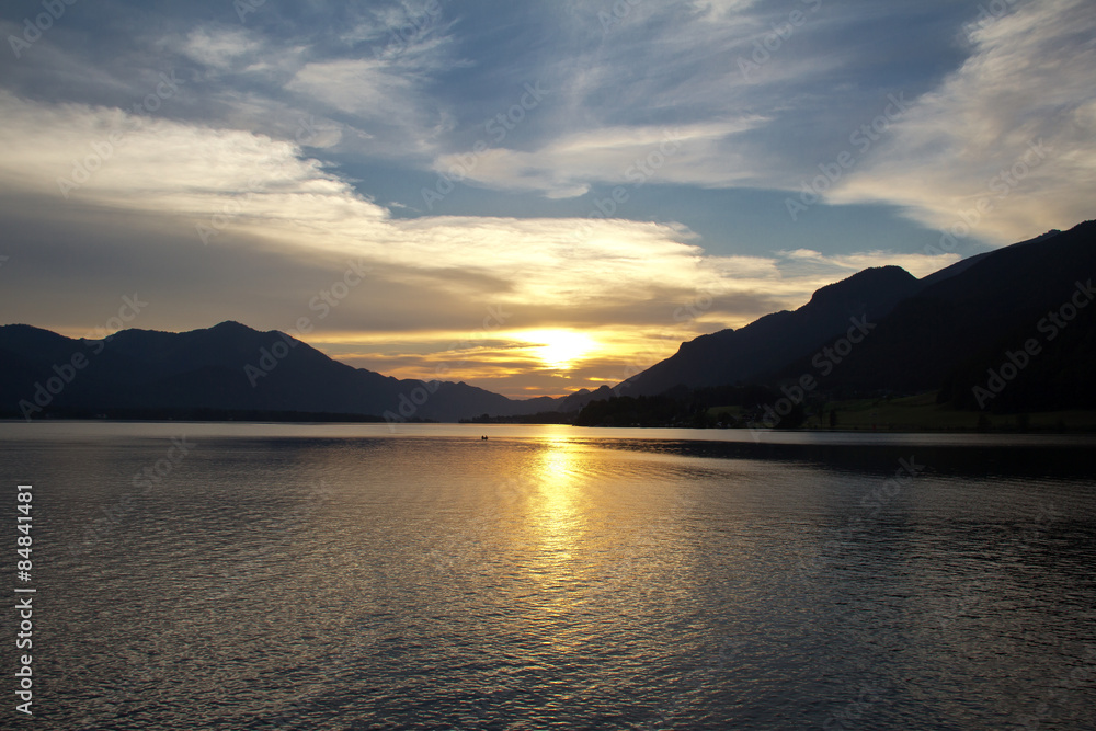 Wolfgangsee (Österreich) / Sonnenuntergang
