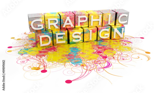Graphic design concept isolated photo
