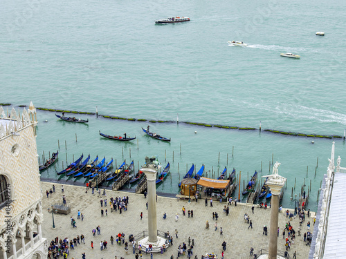 VENICE, ITALY. The top view from a kampanilla San-Marko photo