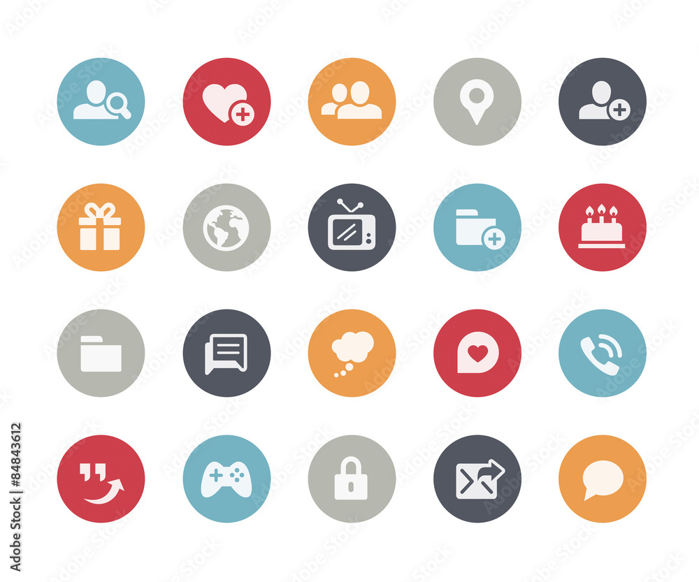 Social Communications Icons // Classics Series Social Communications Icons // Classics Series