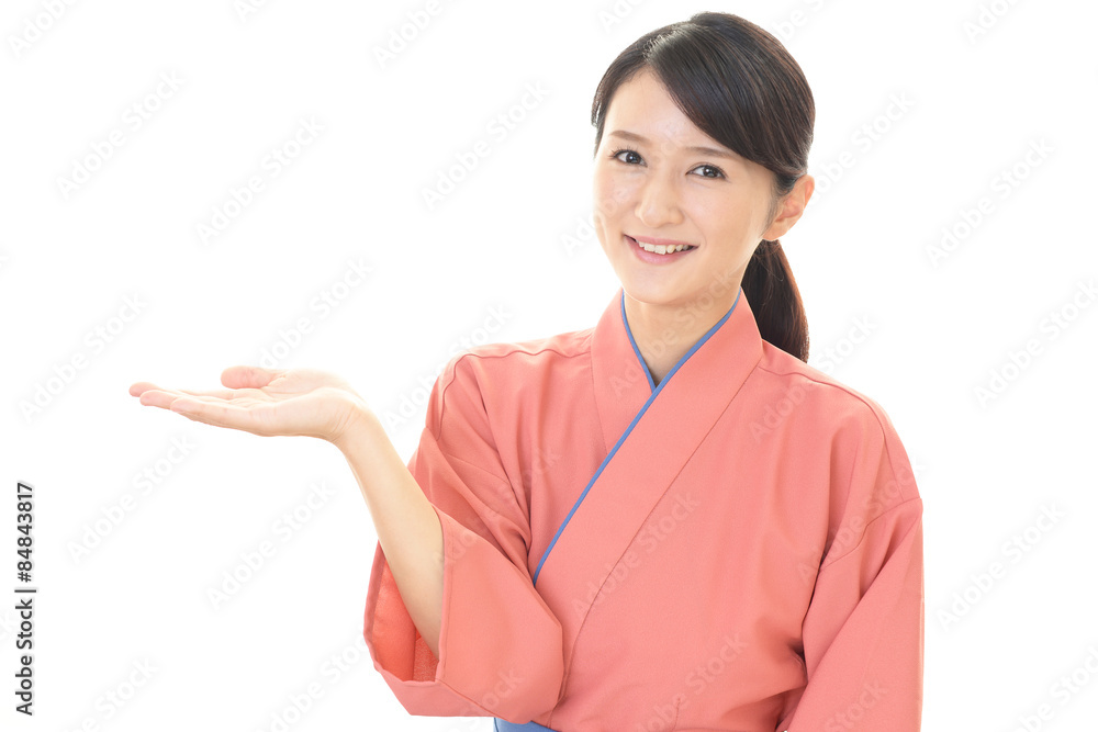 笑顔のウェイトレス 笑顔のウェイトレス