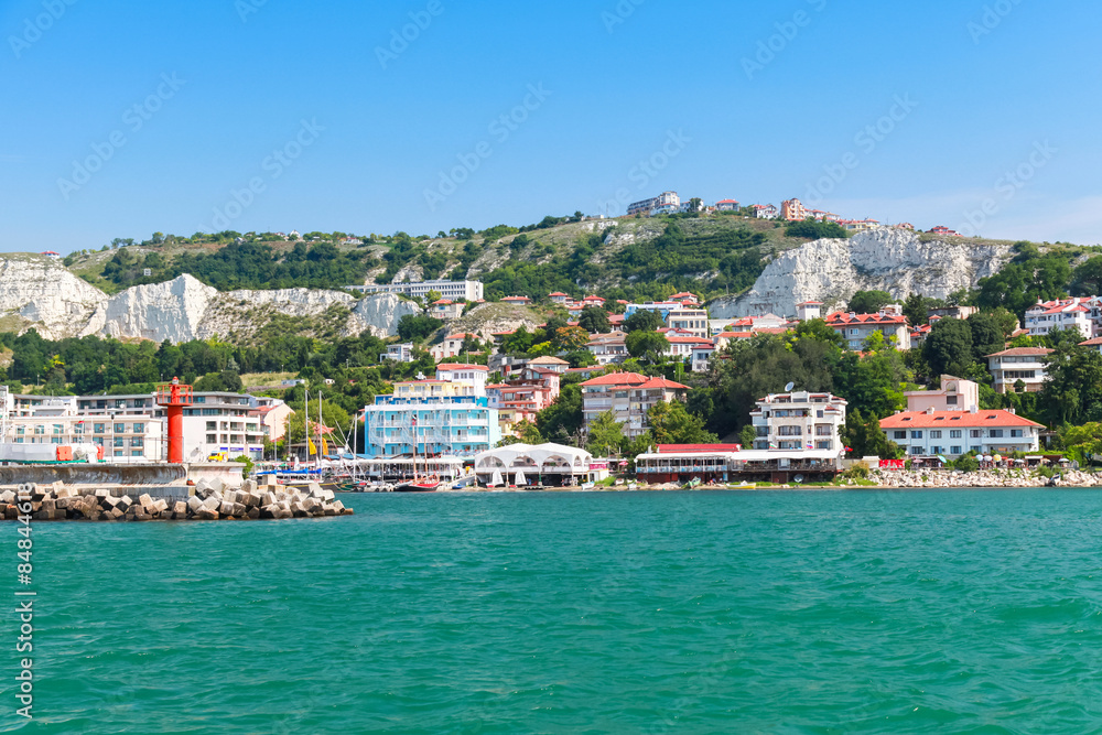 Coastal landscape of Balchik resort town