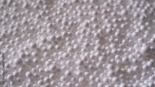 White styrofoam ball/White styrofoam ball on white