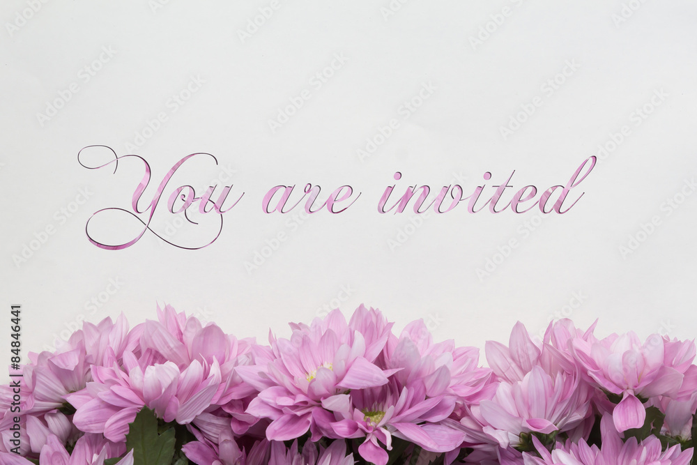 You are invited / Invitation with flowers - 