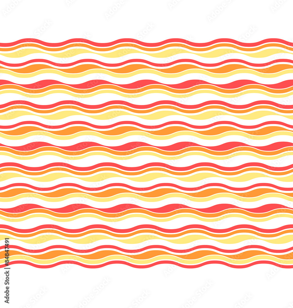 Bright fun abstract seamless horizontal wave pattern Bright fun abstract seamless horizontal wave pattern